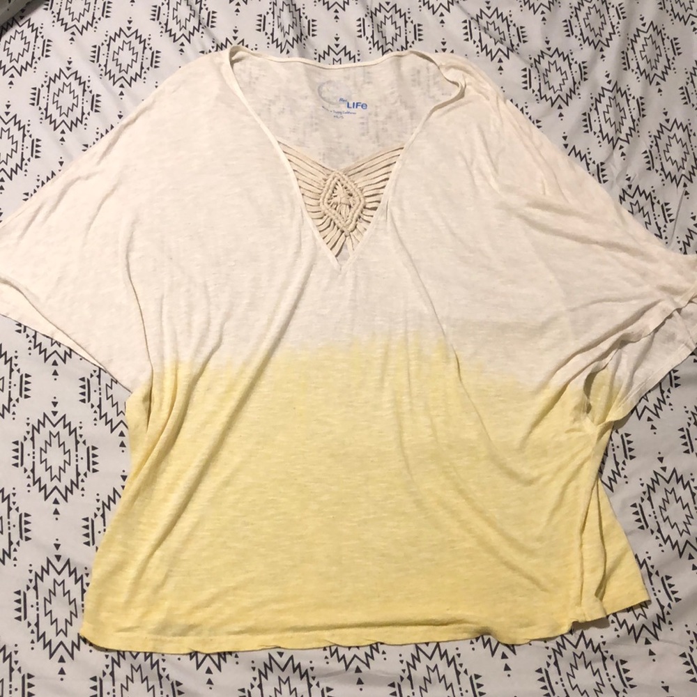 Blue Life xs/s boho beach coverup RARE!